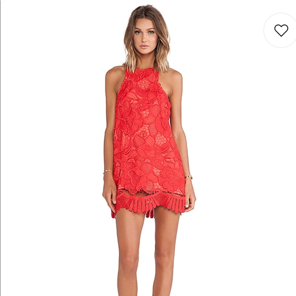 Lovers + Friends Caspian S Dress in Coral, Revolve